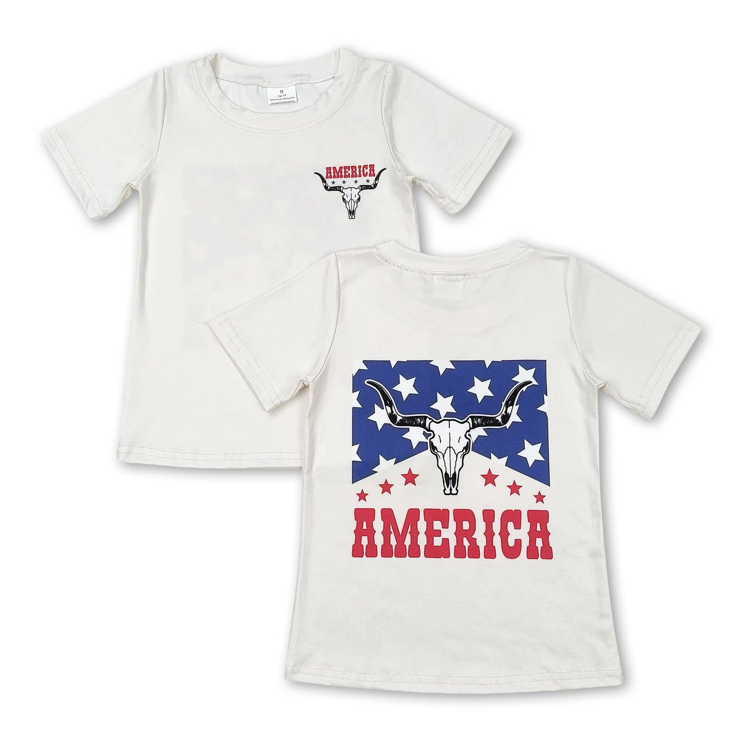 Bull Skull America Romper