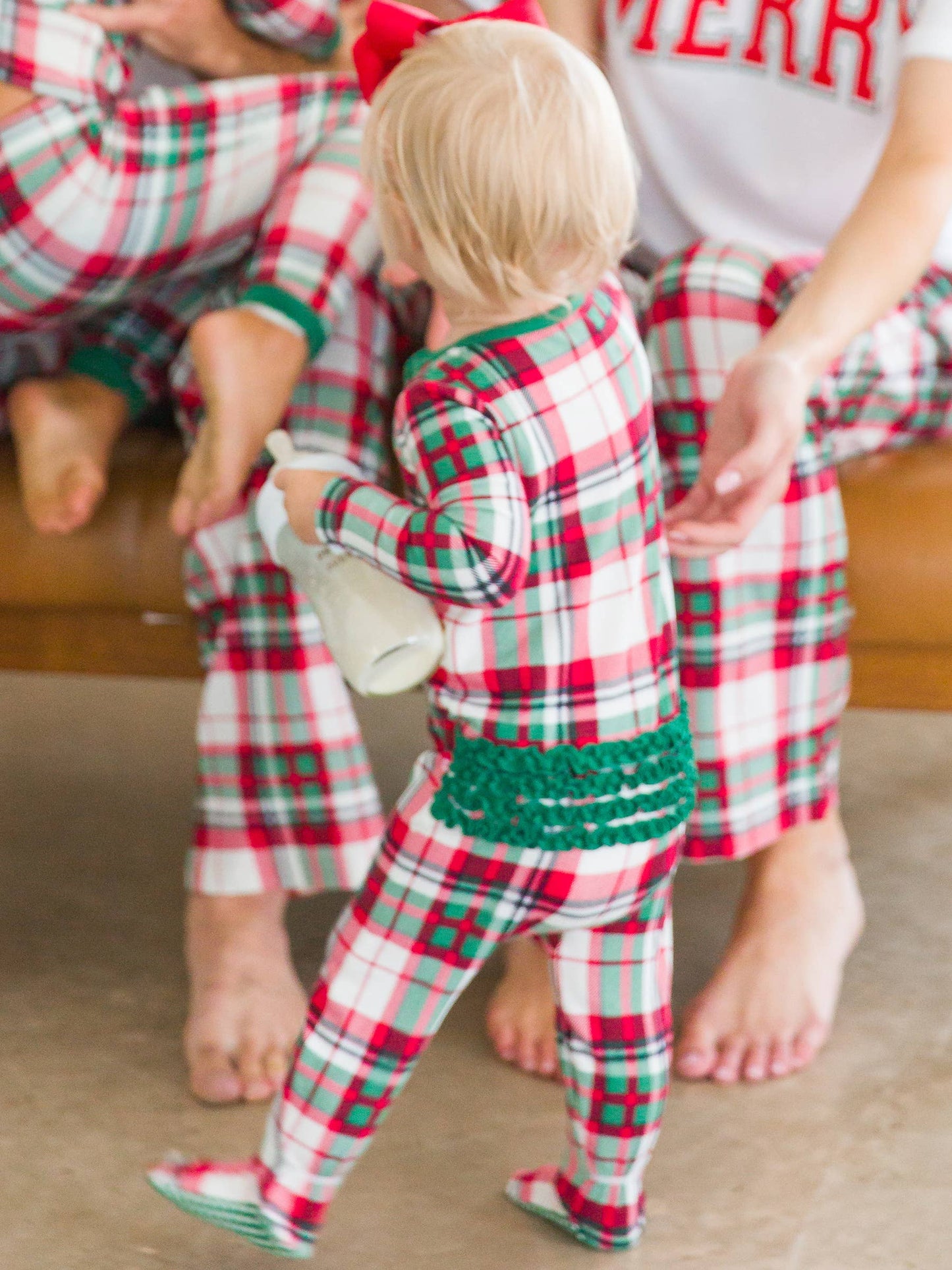 Dashing Dreams Plaid Ruffle Footed