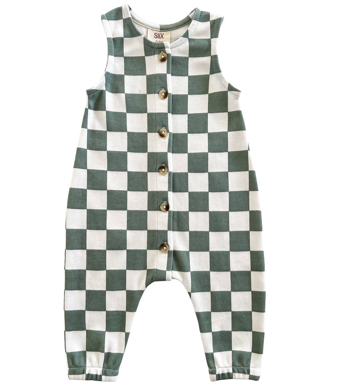 Matcha Milkshake Checkerboard Jumpsuit