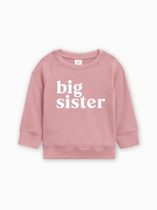Big Sister Organic Cotton Pullover - Rose