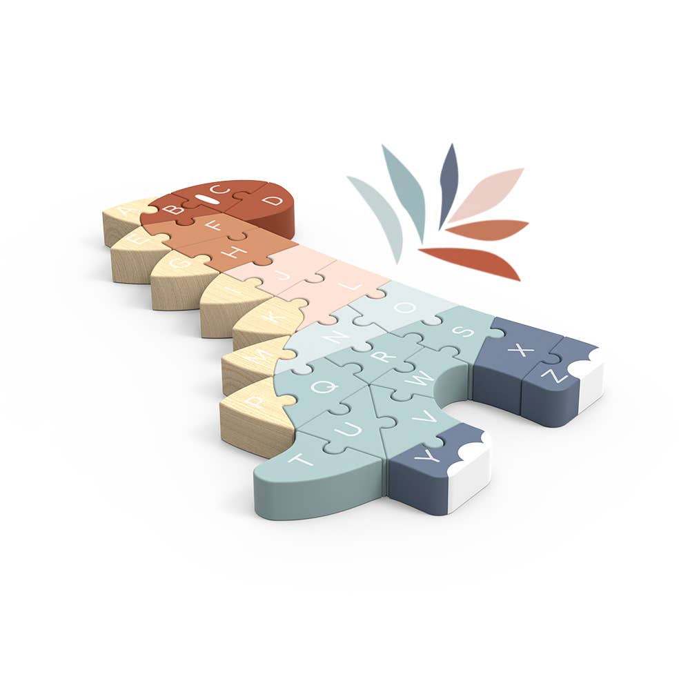 ABC Wooden Dino puzzle