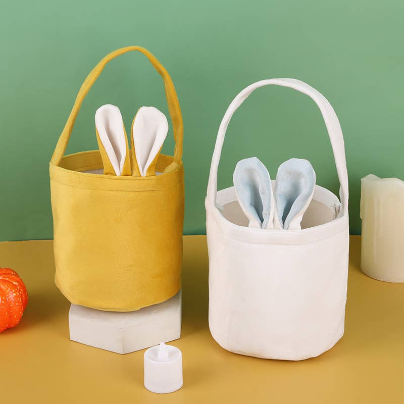 Small Easter Basket: White&blue