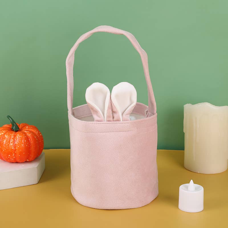 Small Easter Basket: White&pink