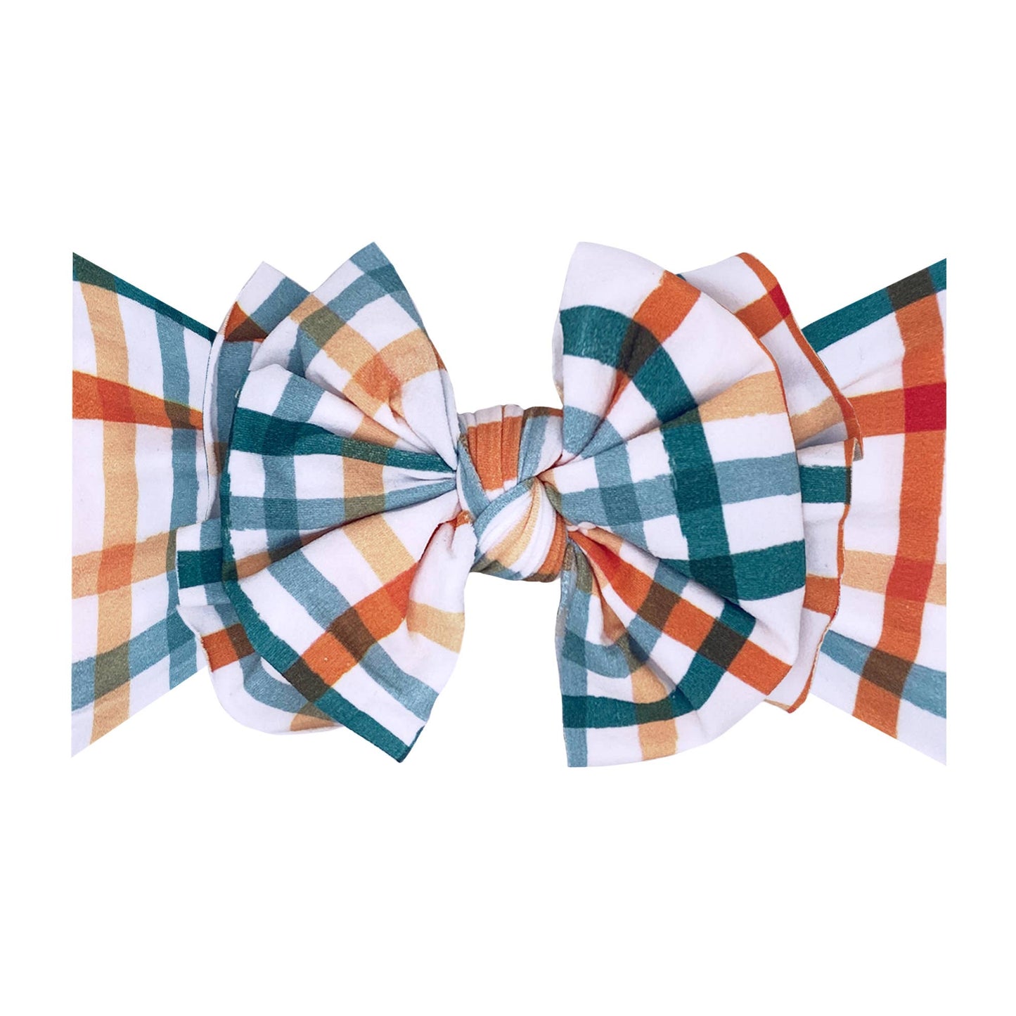 Baby Bling Bows - PRINTED FAB: harvest plaid