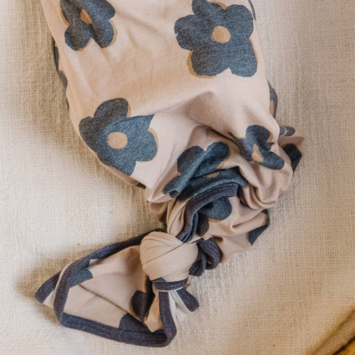 Copper Pearl - Newborn Knotted Gown - Gemma In Tan