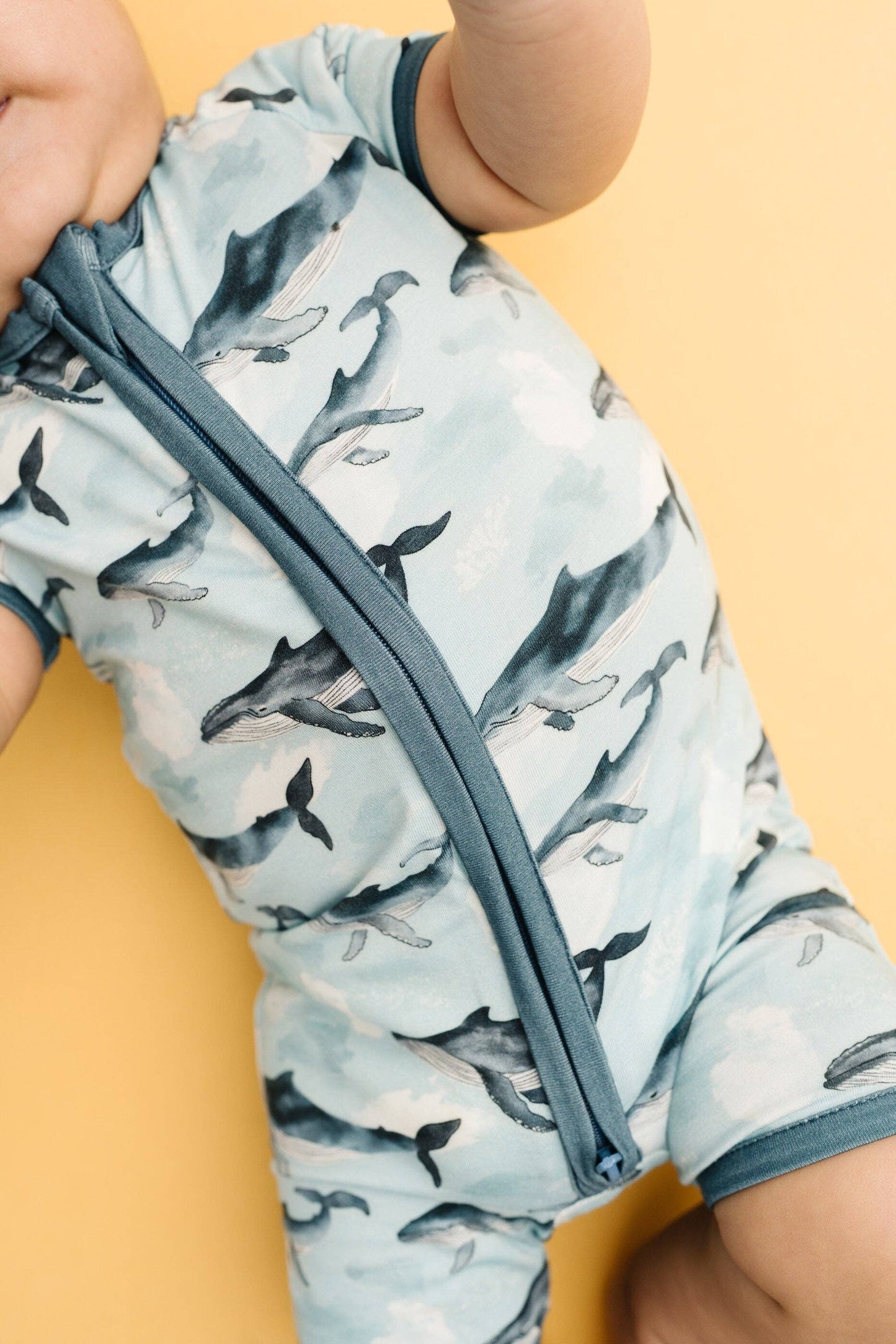 Whale Watch Bamboo Short Romper