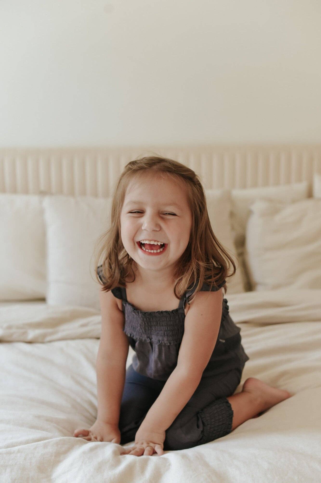 Sleeveless Romper: Chia Seed