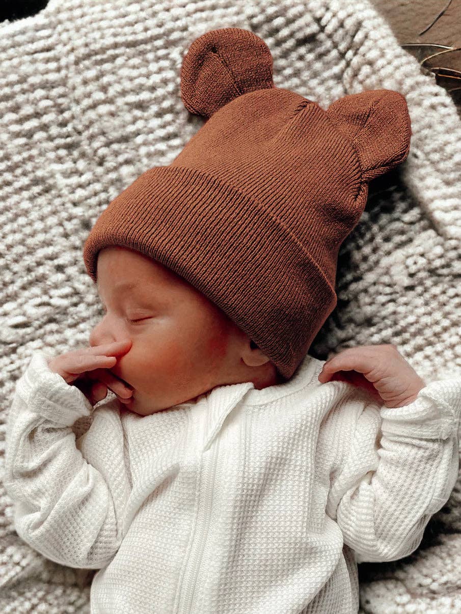 Baby's First Hat Sandalwood Bear
