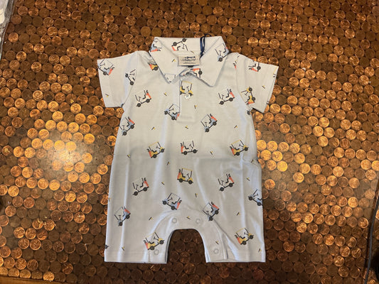 Boys Romper- Golf Carts