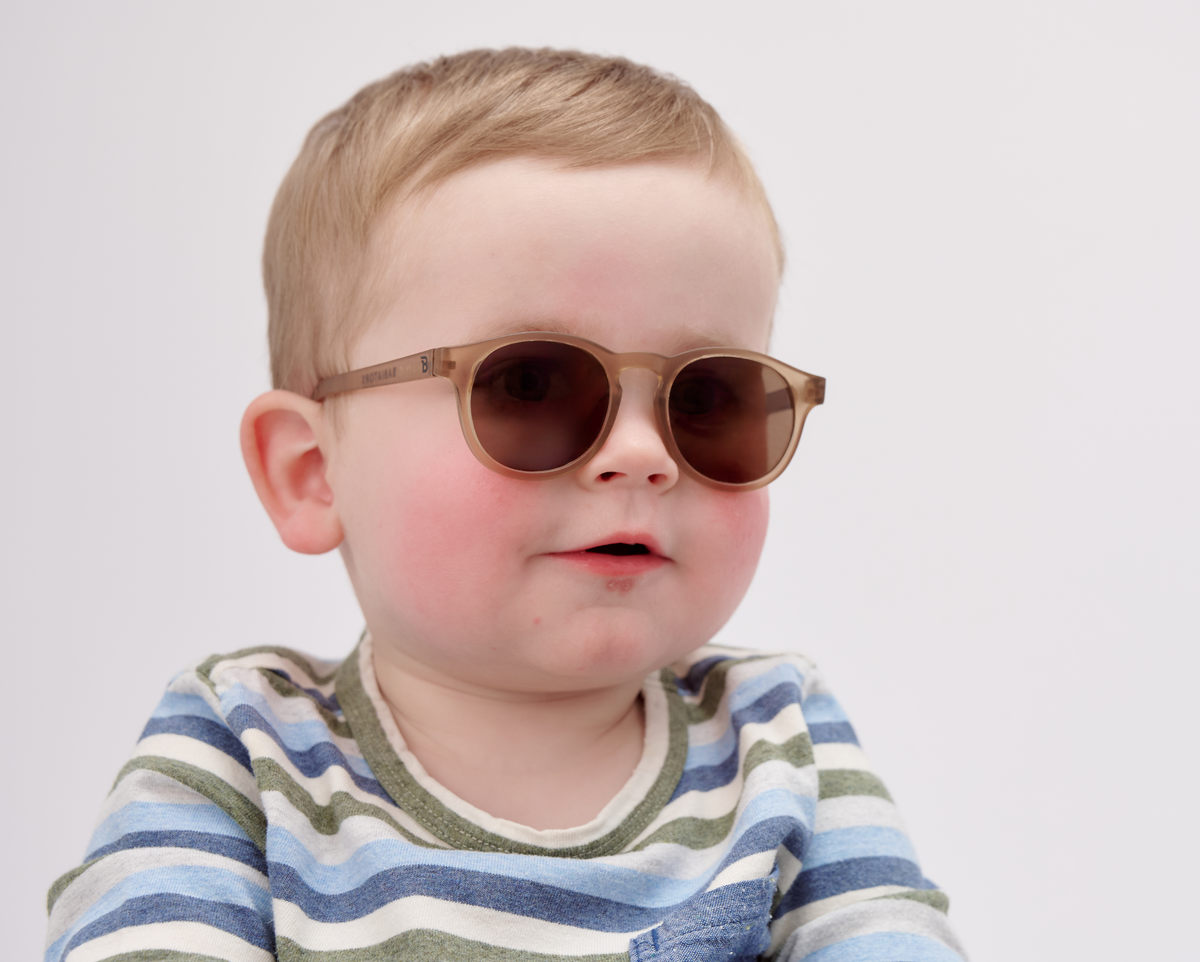 Cocoa Cloud Transparent Sunglasses Amber Lens: Ages 0-2