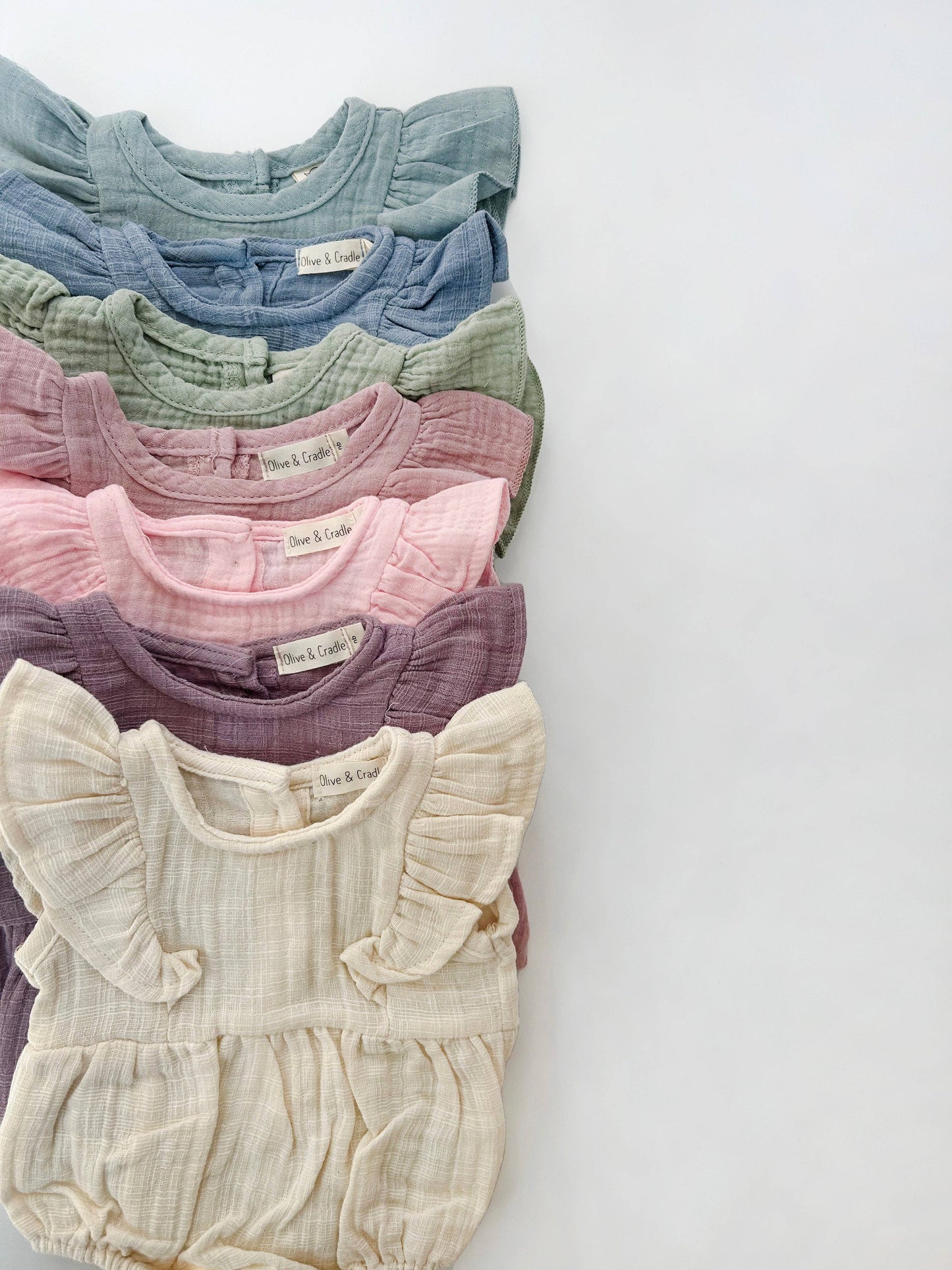 Bubble Romper & Bow: Blue
