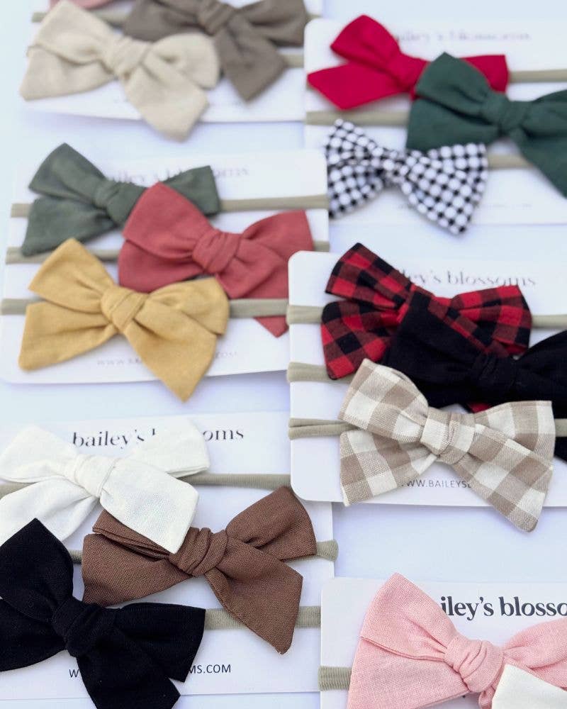 3-piece Linen Cotton Nylon Headband Set Fall Festival