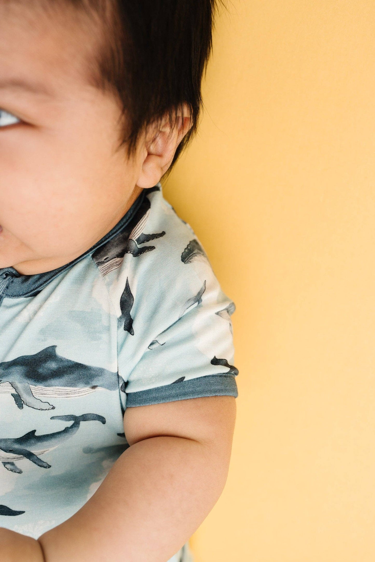 Whale Watch Bamboo Short Romper