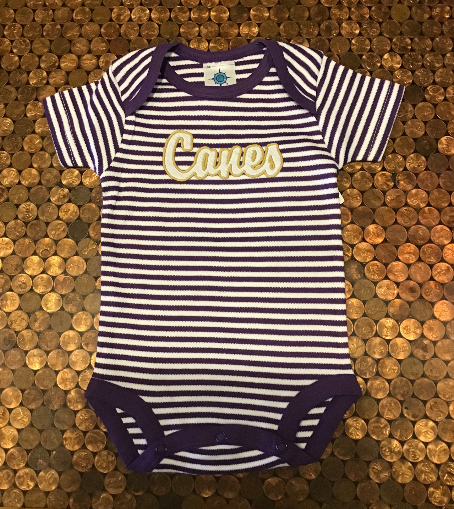 Canes Striped Bodysuit