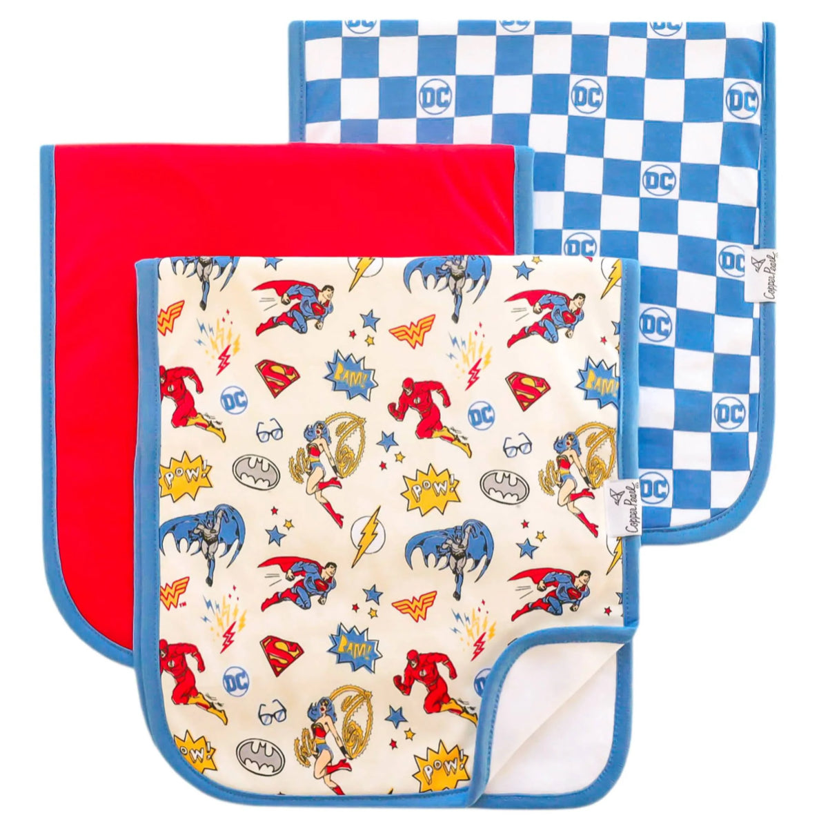 Justice League Premium Burp Cloths