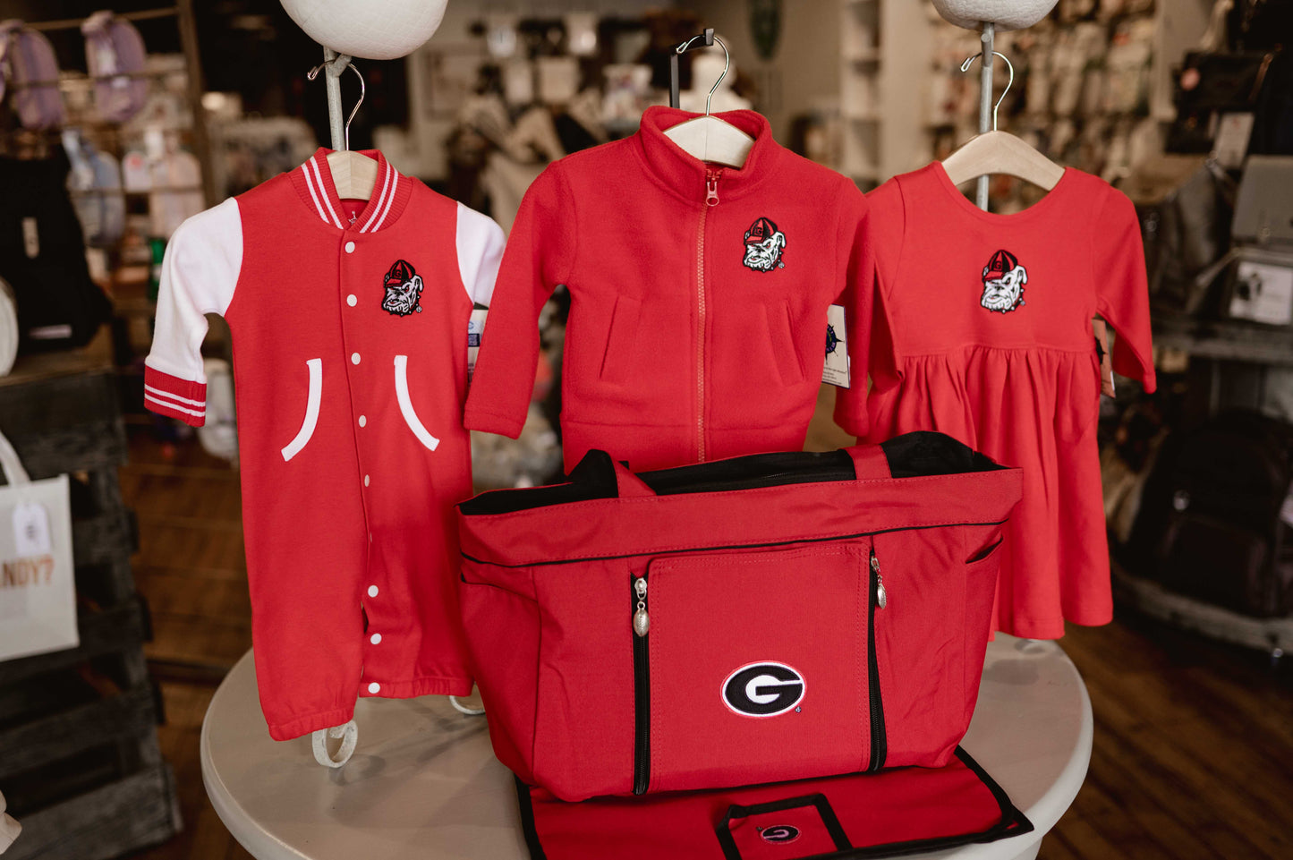 Georgia Bulldog Red Diaper Bag