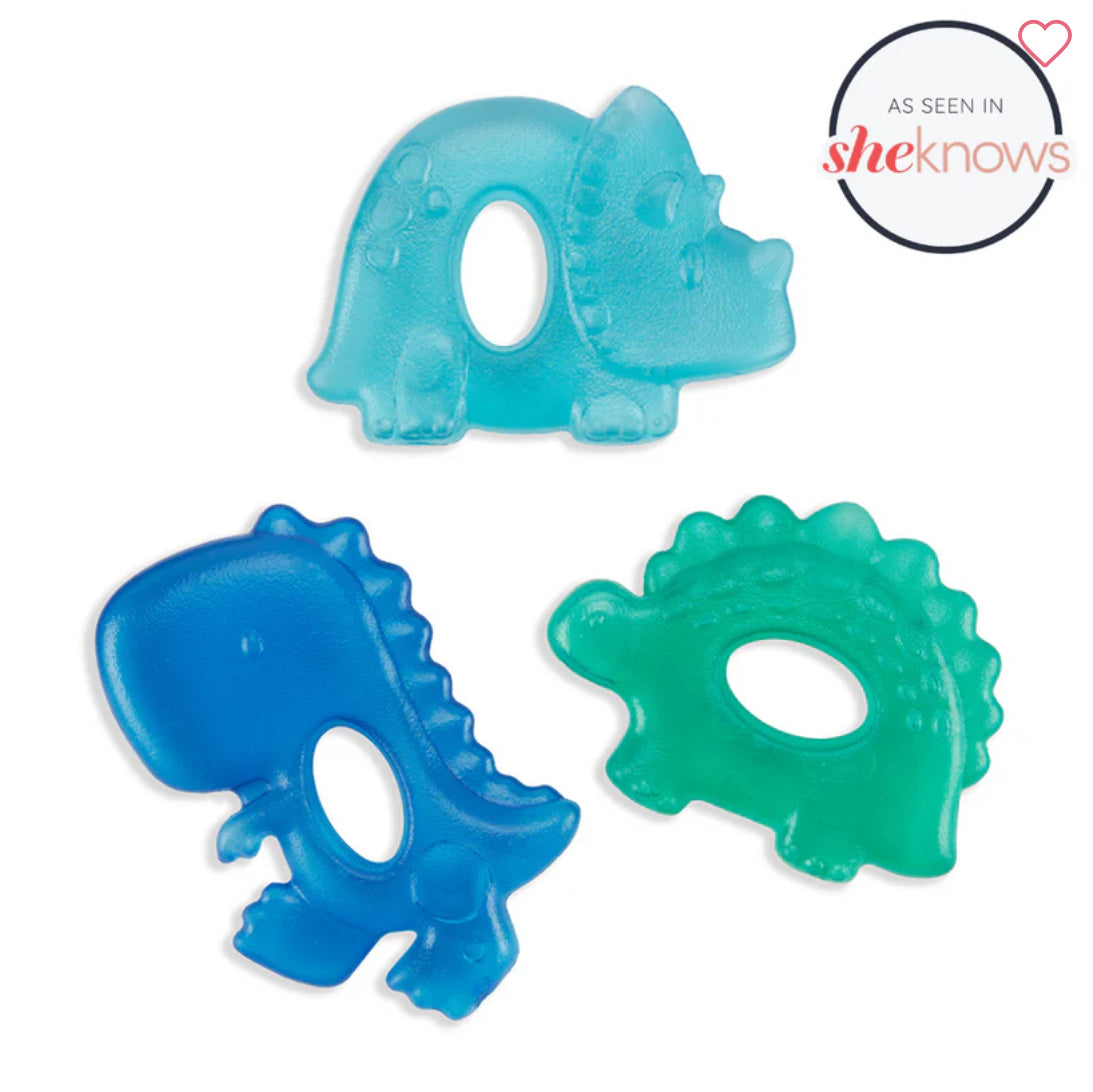 Itzy Cutie Coolers Water Filled Teethers (3-pack): Dino
