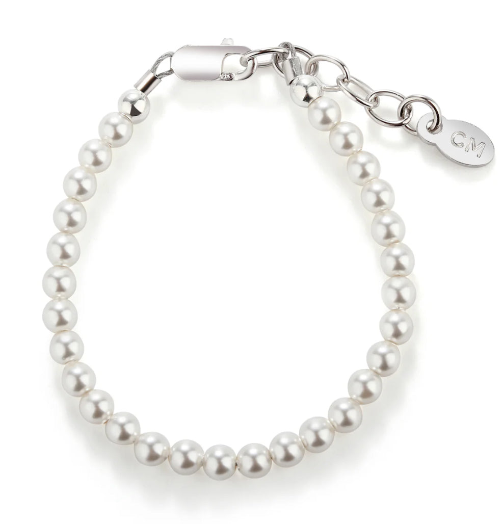 Serenity 2 Silver Bracelet with Swarovski Pearls