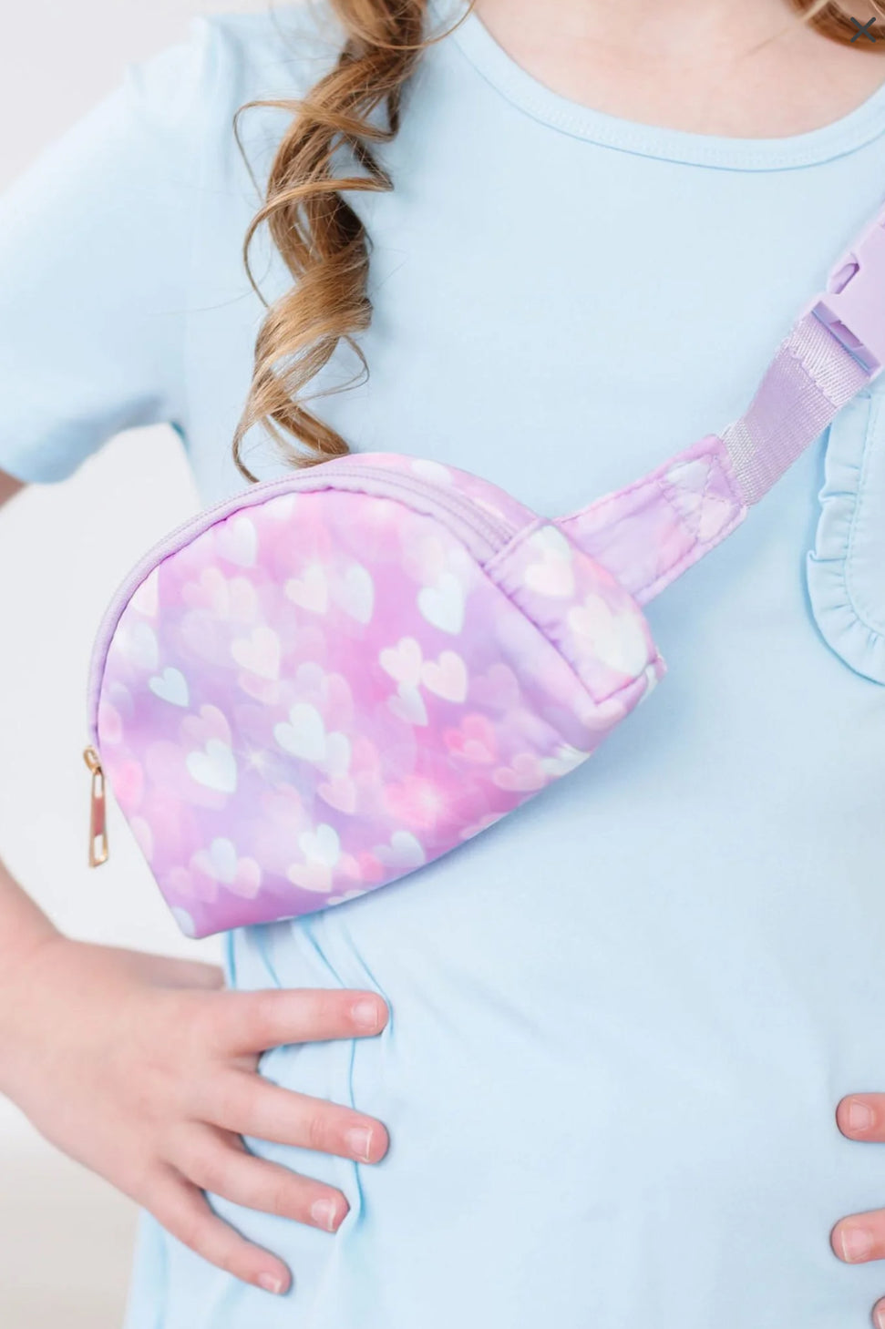 Purple Hearts Belt Bag