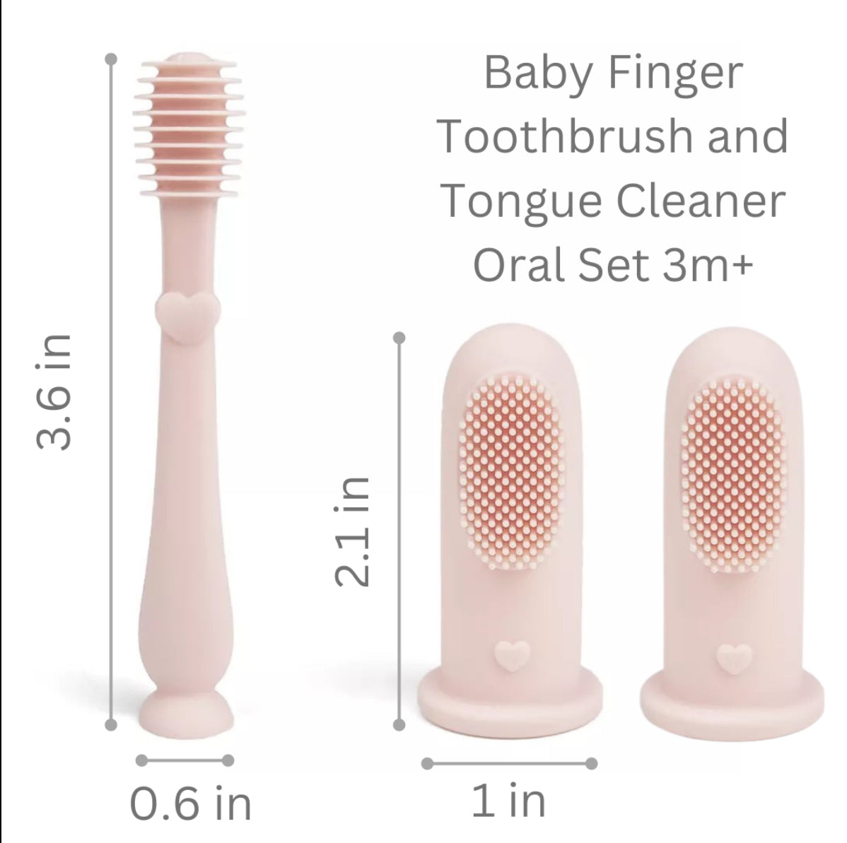 Baby Finger Toothbrush & Tongue Cleaner Oral Set (3m+)