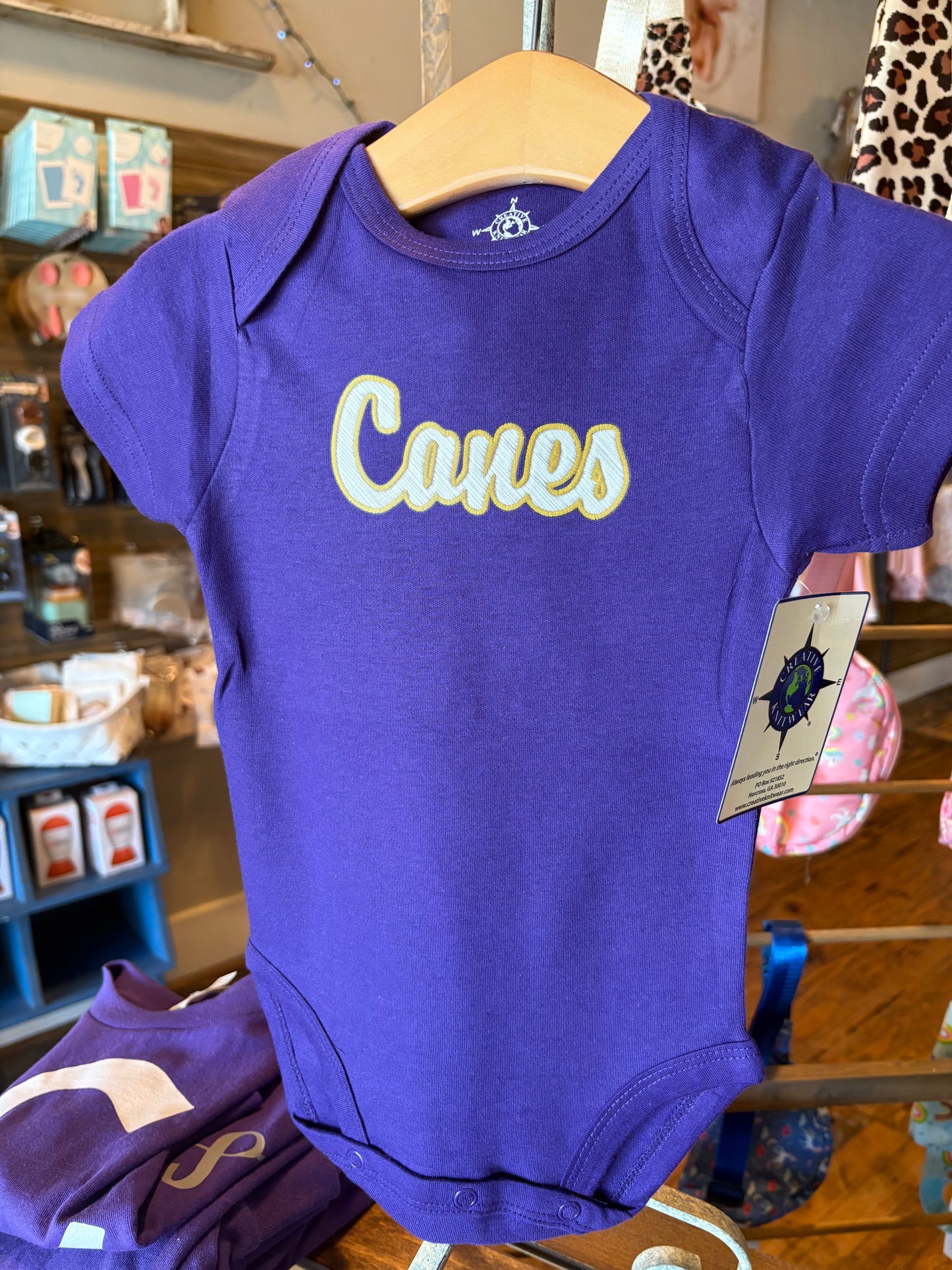Canes Solid Purple Bodysuit