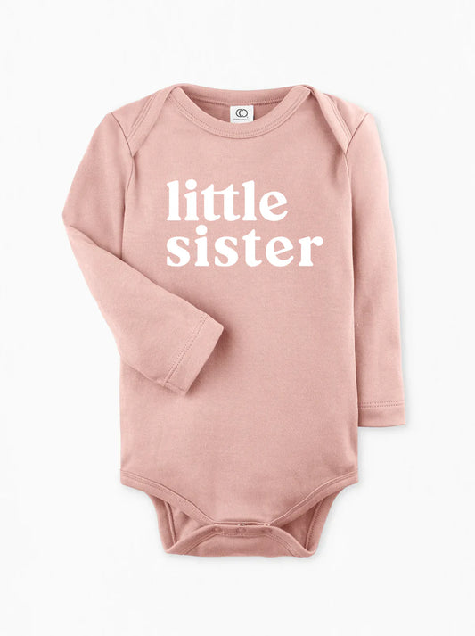 Little Sister Organic Cotton Bodysuit - Ballet