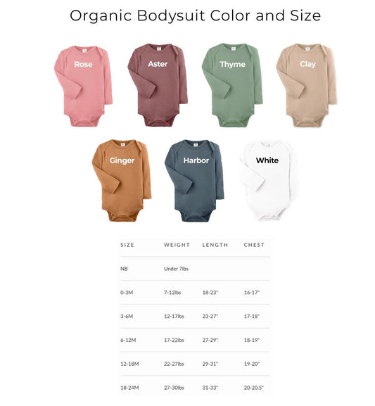 Organic Cotton Little Brother Bodysuit - Clay