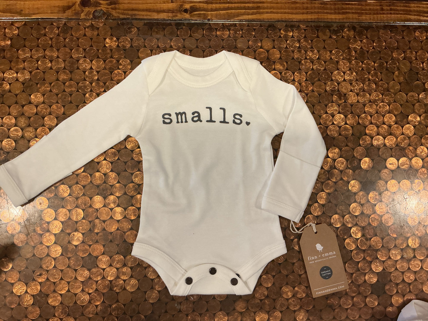 Organic Long sleeve Bodysuit: smalls