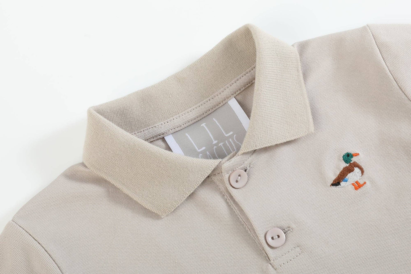 Light Brown Mallard Duck Golf Polo Shirt: 2T