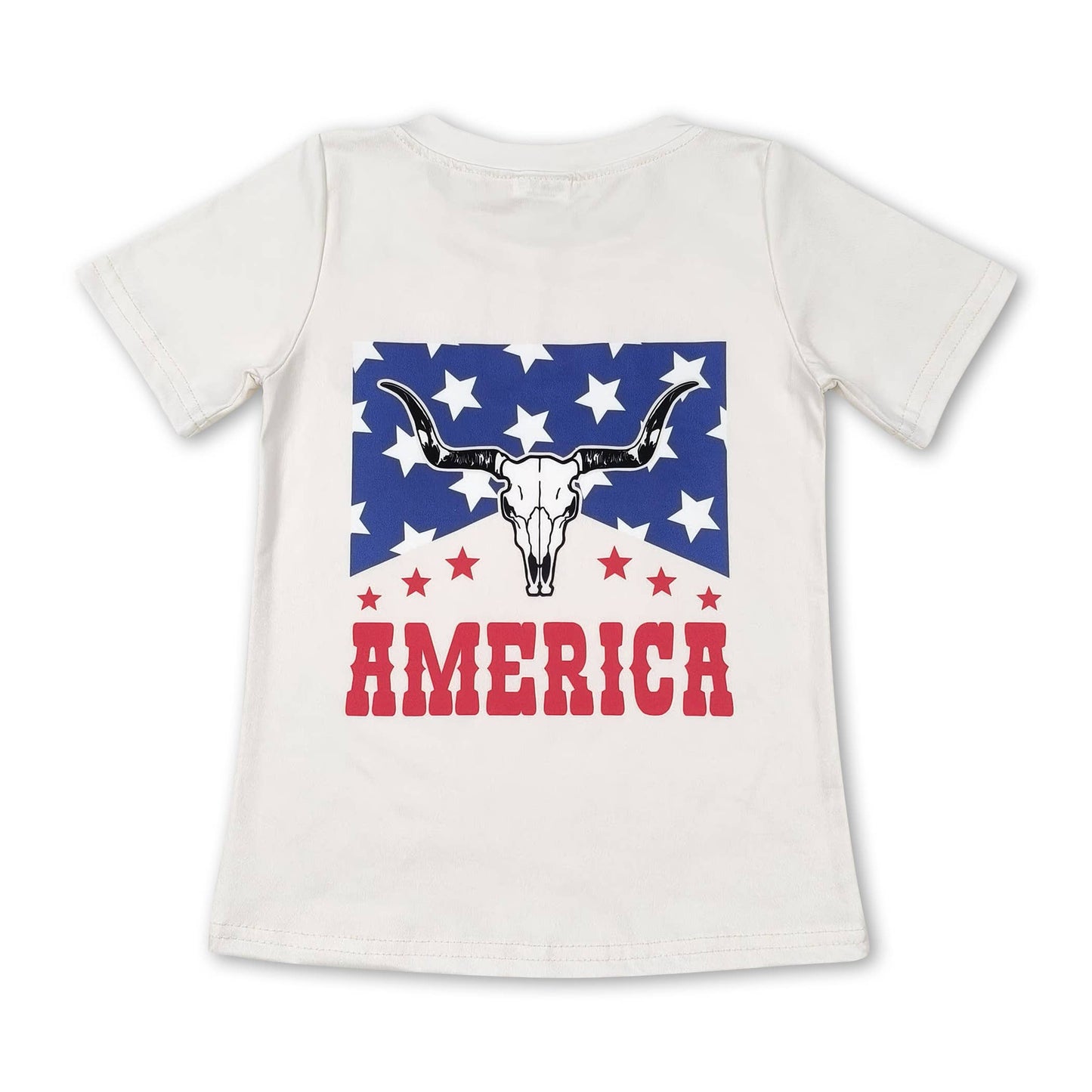 Bull Skull America Romper