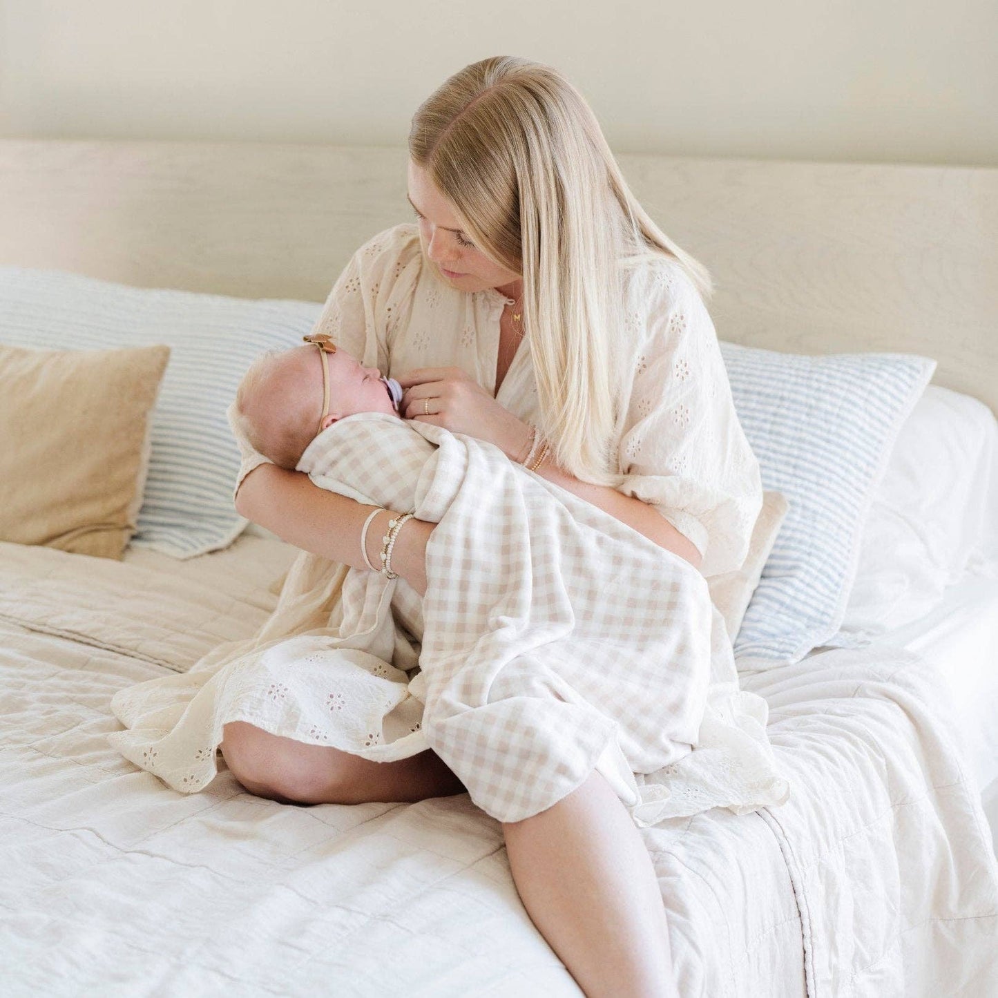 Saranoni - MINKY STRETCH LUXE SWADDLE/BLANKET: Sail Boat