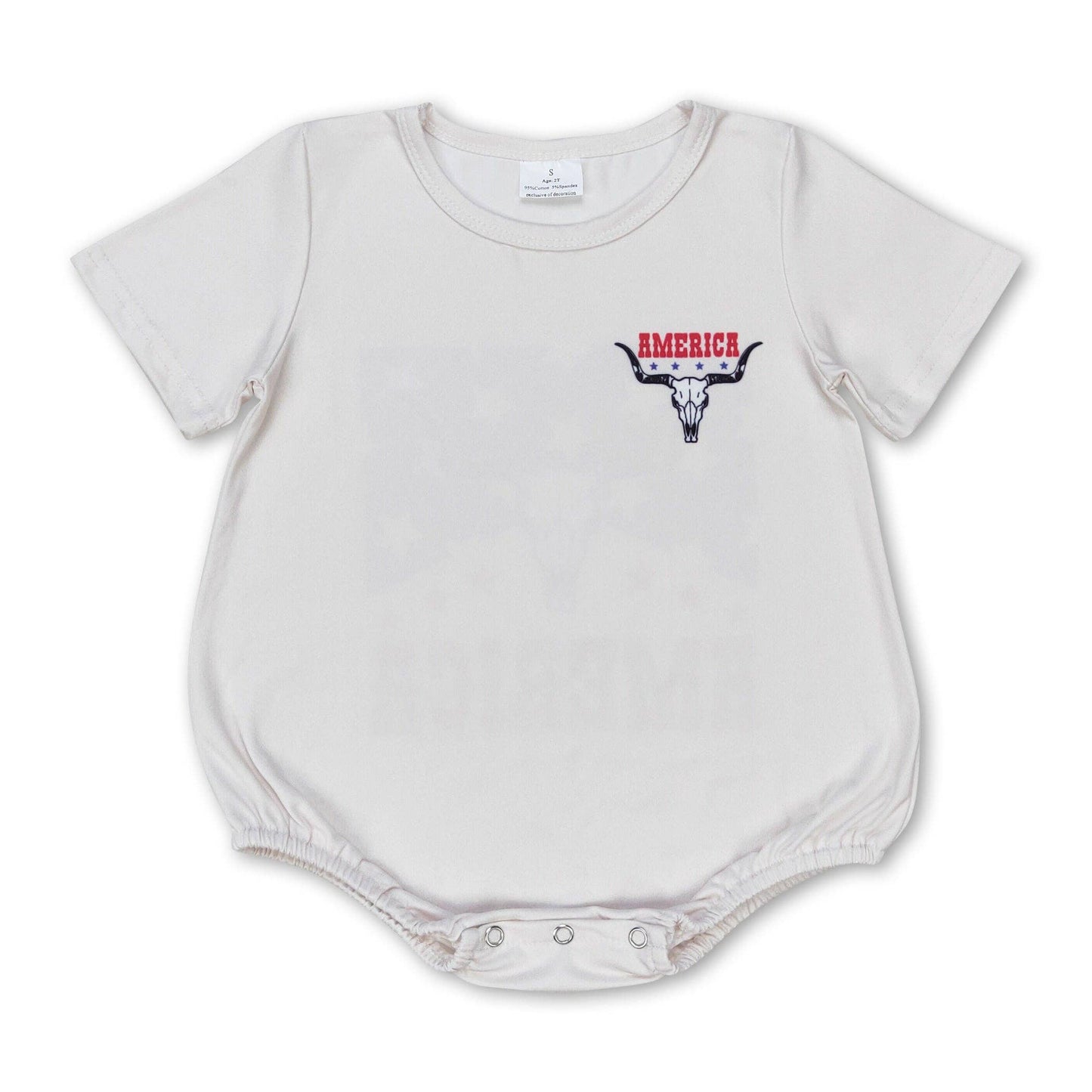 Bull Skull America Romper