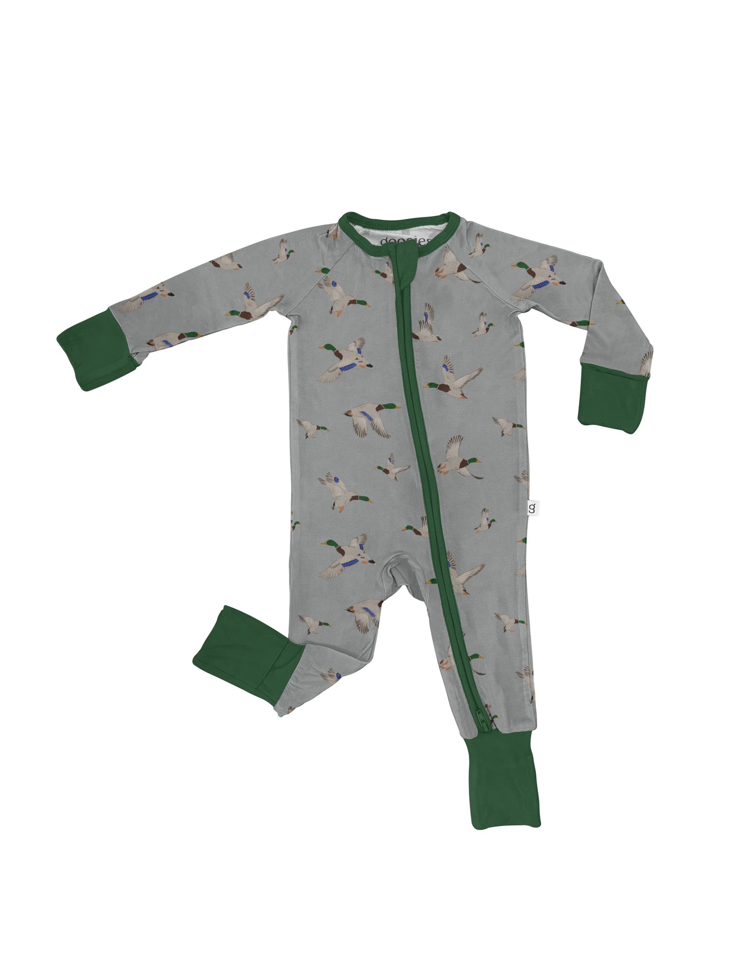 Mallard Ducks Convertible Zip Onesie