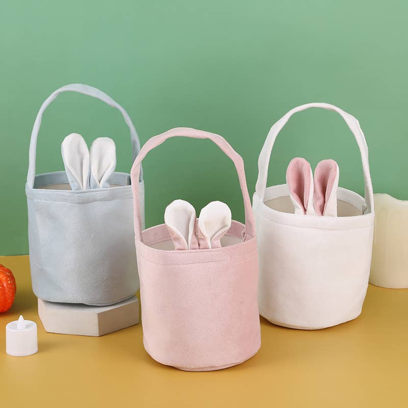 Small Easter Basket: White&blue
