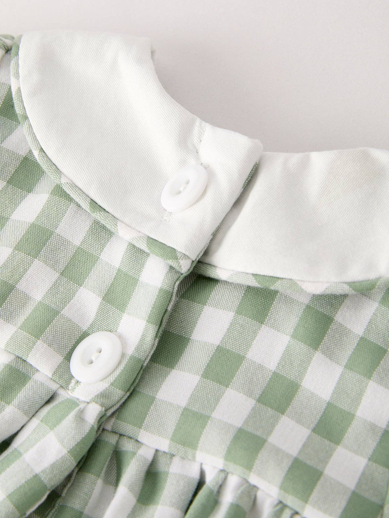 Applique Plaid Girls Bloomers Romper Set