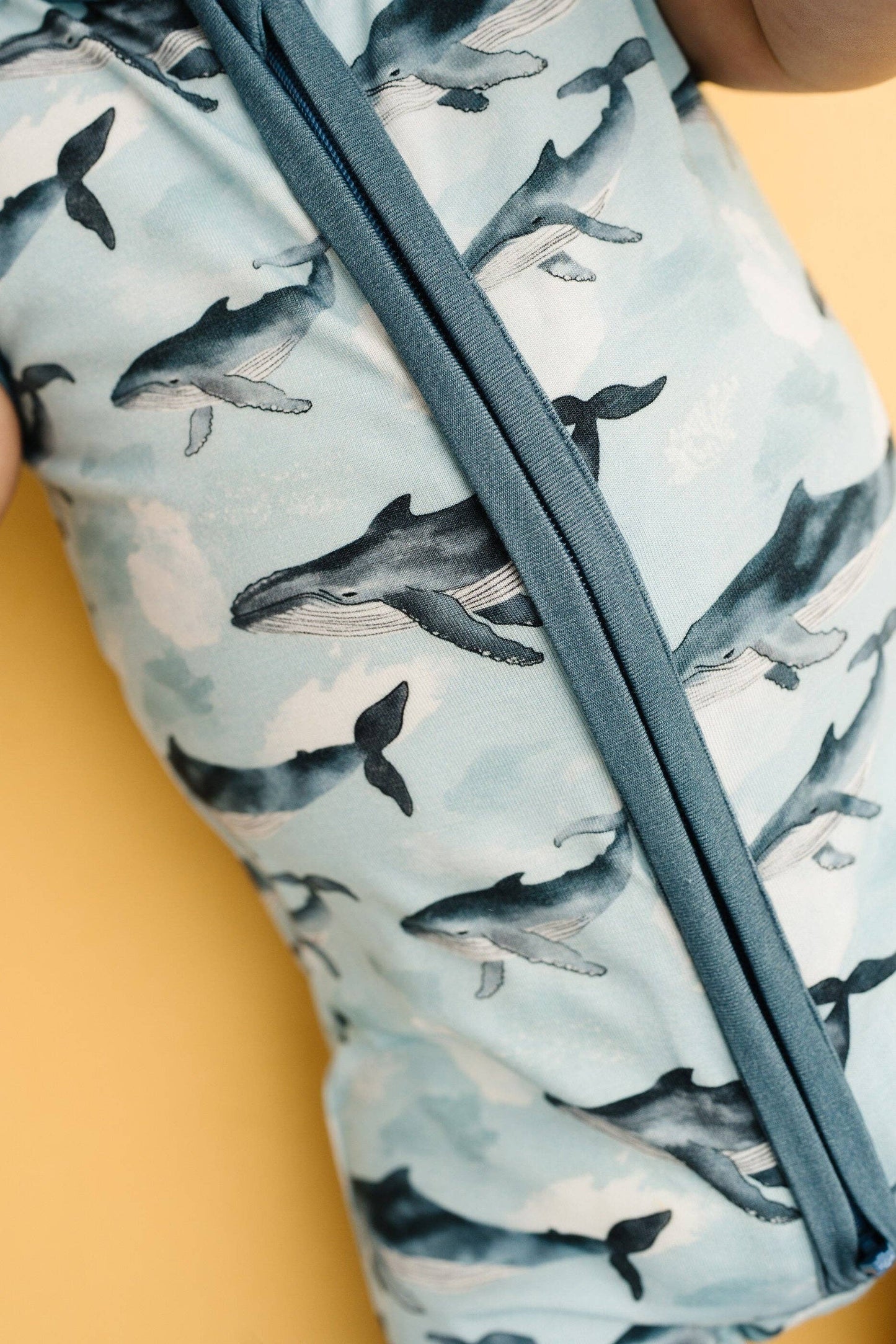 Whale Watch Bamboo Short Romper