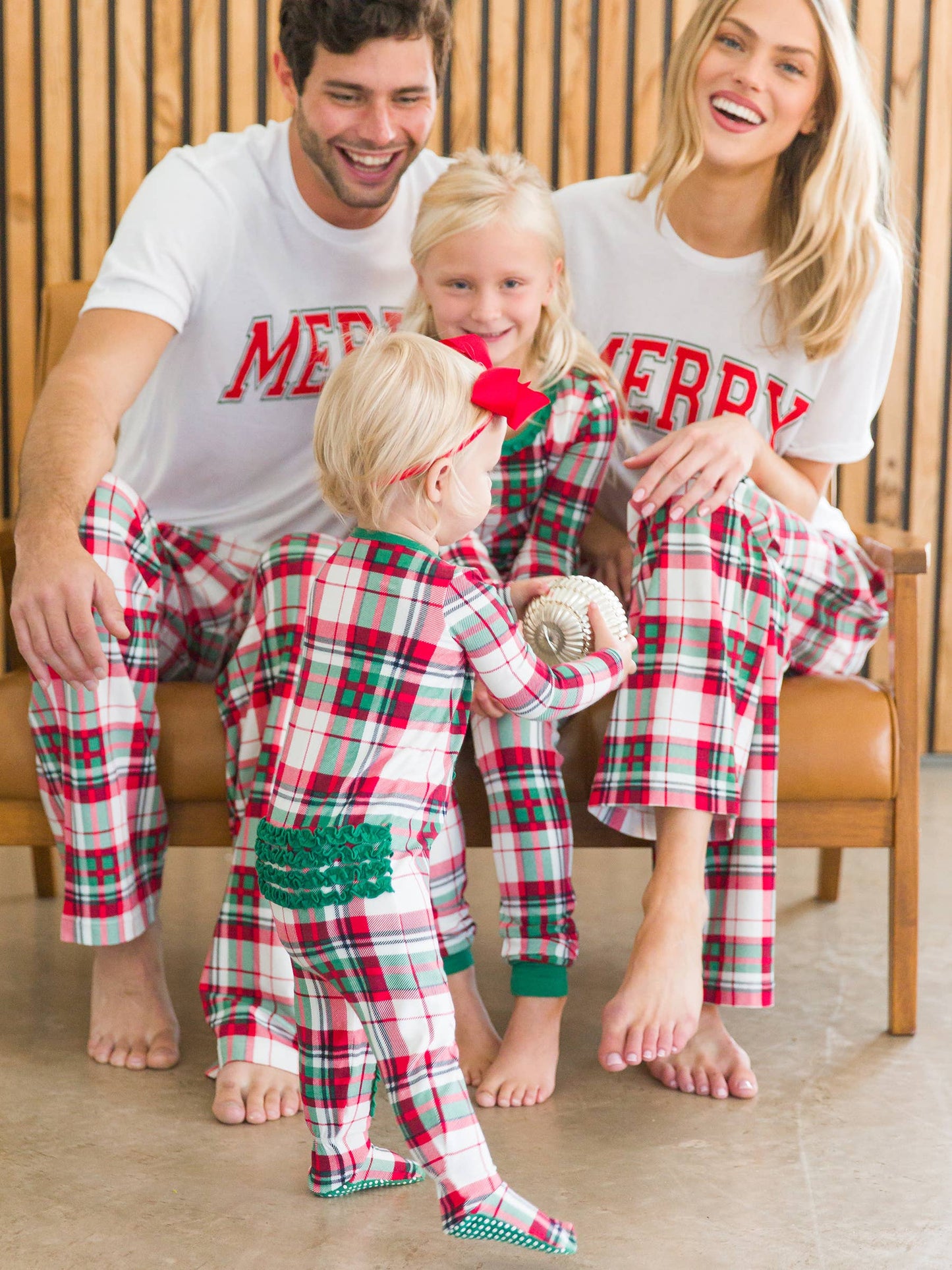 Dashing Dreams Plaid Ruffle Footed