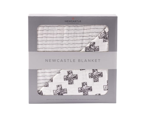 Nordic Cross and Pencil Stripe Newcastle Blanket