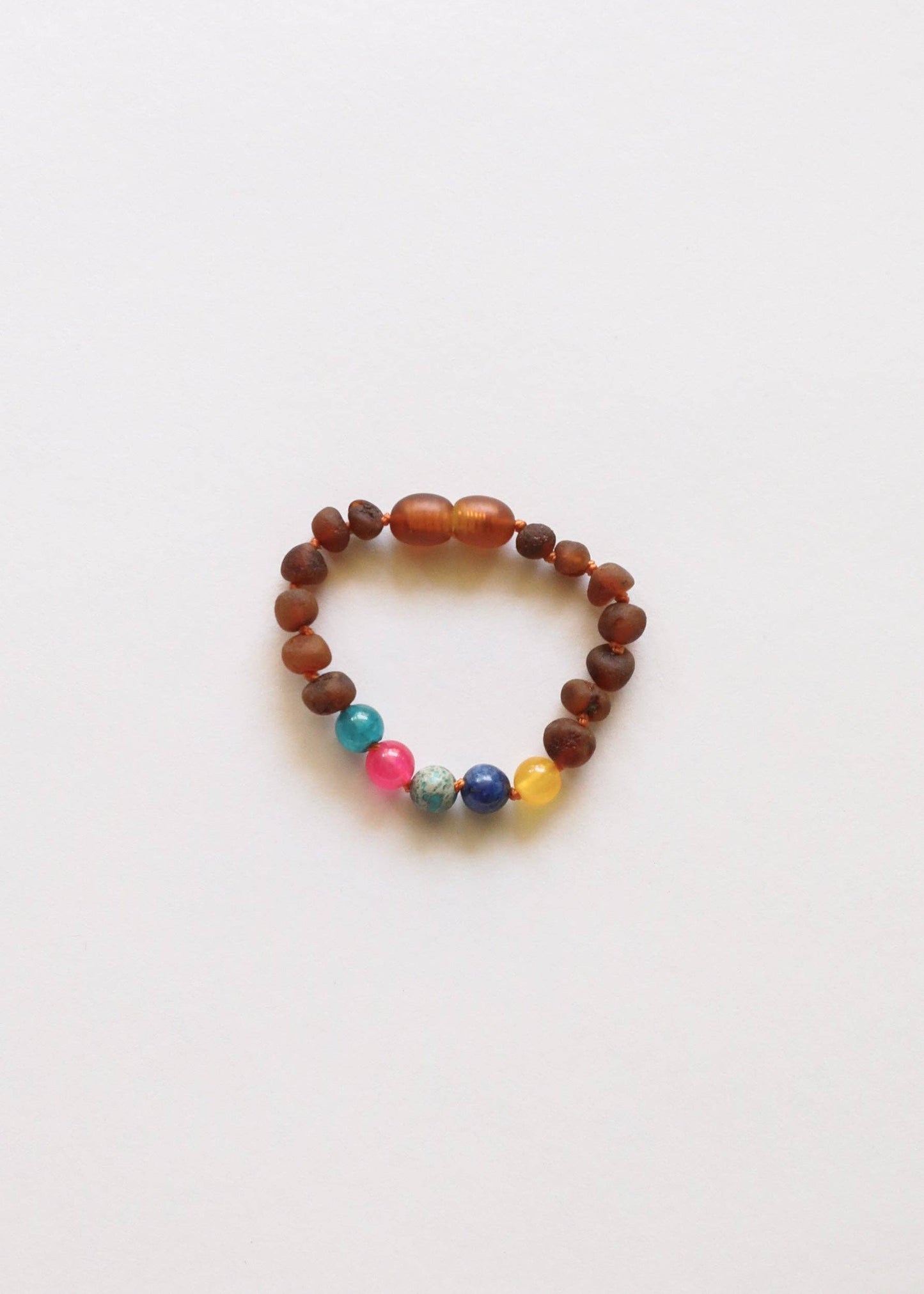 Raw Cognac Amber + Vintage Style || Anklet or Bracelet