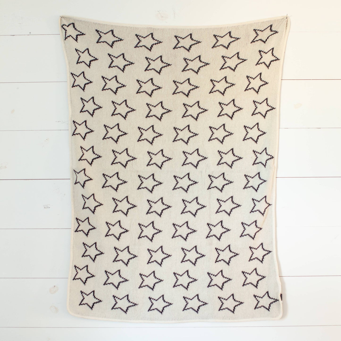 Modern Burlap - Made in the USA | Stars Knit Throw