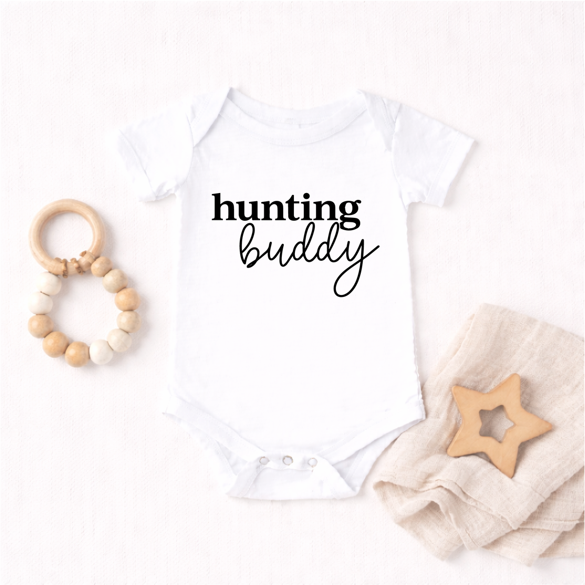 Daddy's Hunting Buddy Onesie, Baby Bodysuit