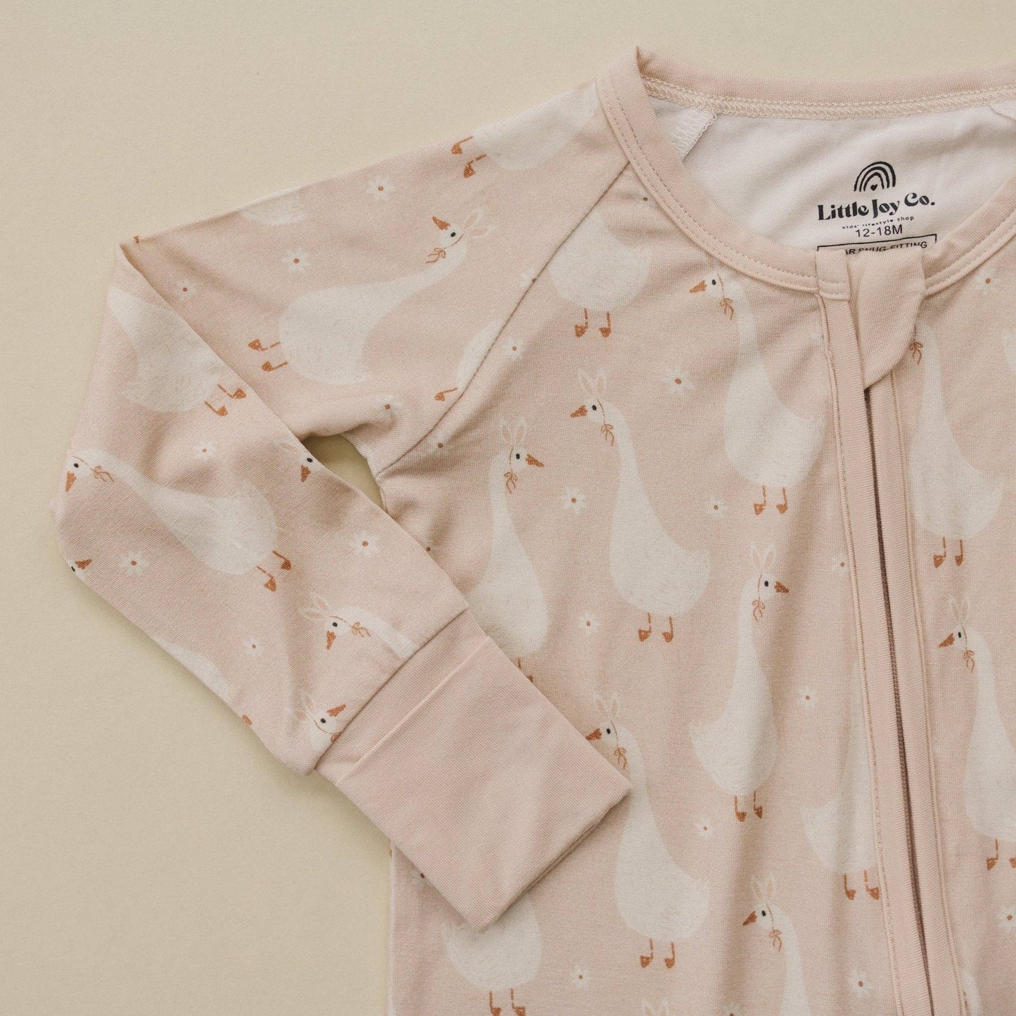 Silly Goose on the Loose Bamboo Zippy Romper: