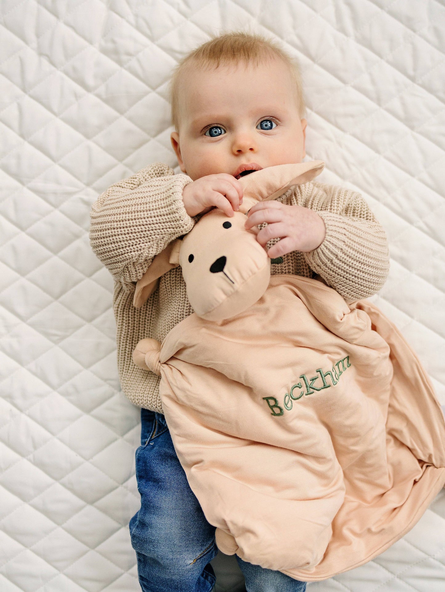 Cozy Bamboo Puppy Lovey Blanket