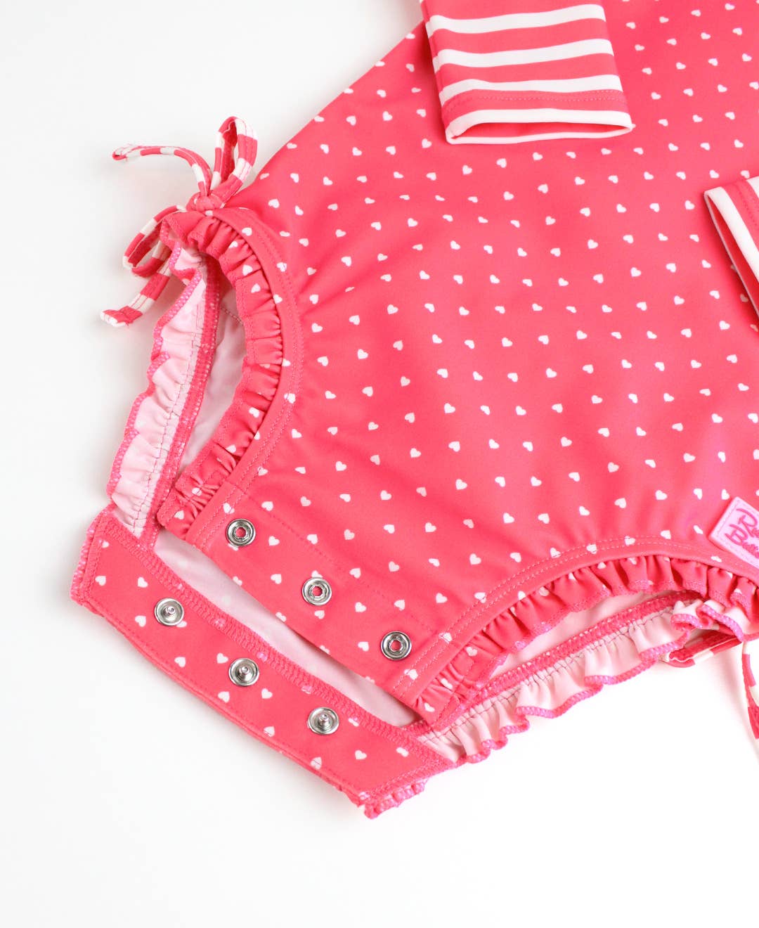 Hot Pink Heart Polka Dot Swimsuit