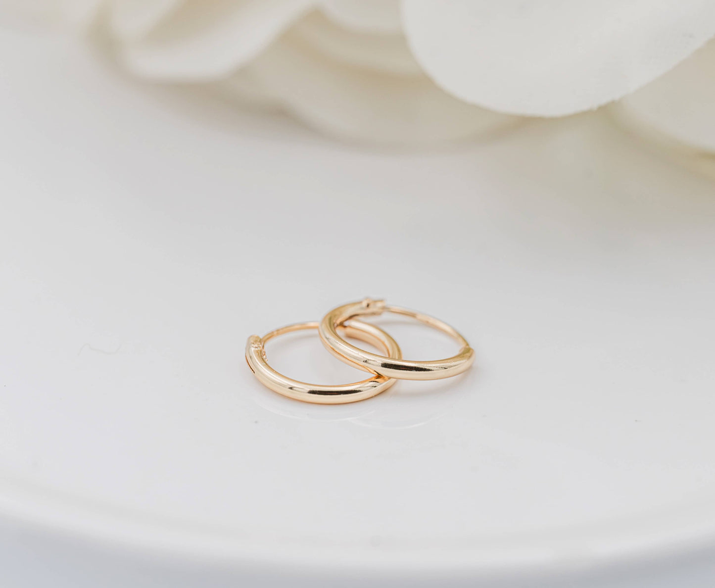 14K Gold-Plated Endless Hoop Earring