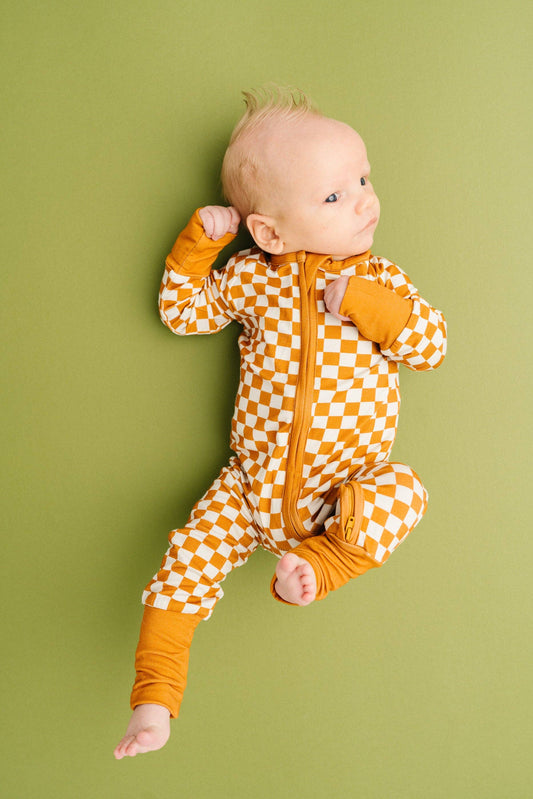 Checkerboard Charm Bamboo Sleeper