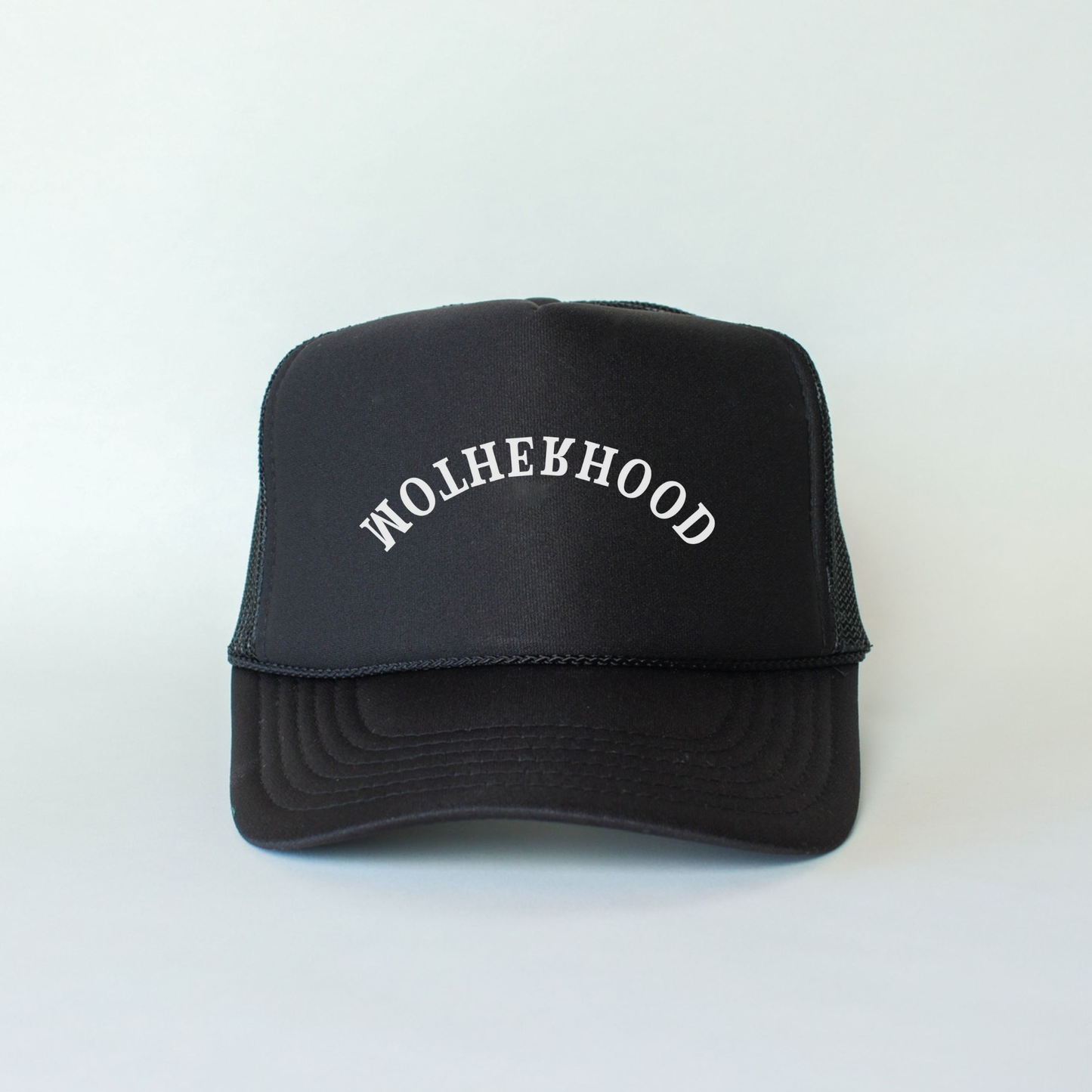 Motherhood Trucker Hat: Black