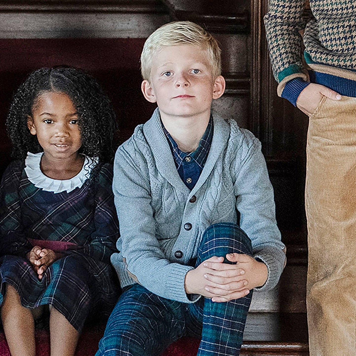 Organic Shawl Collar Cardigan: Dark Gray Heather