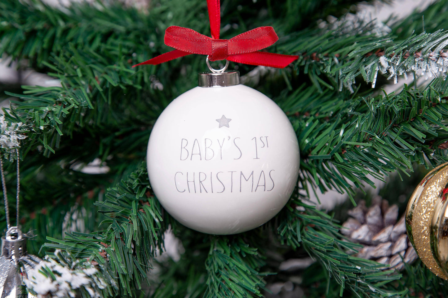 Baby's 1st Christmas Ceramic Holiday Ornament