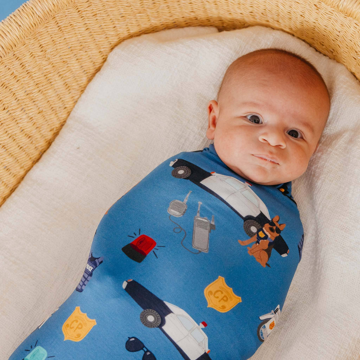 Copper Pearl - Bamboo Swaddle - Police Officer
